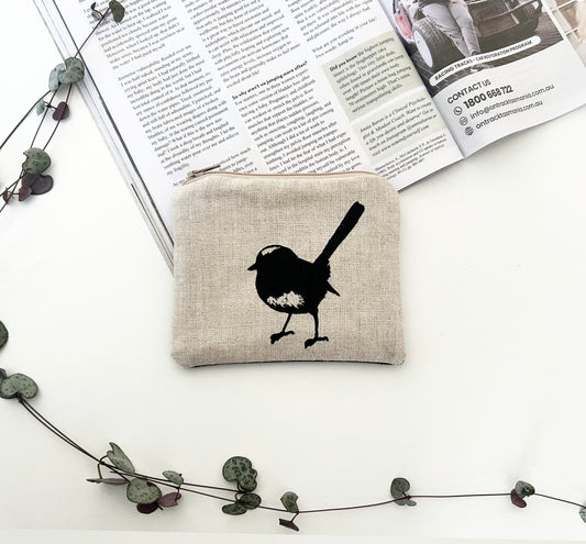 Fairy wren coin purse