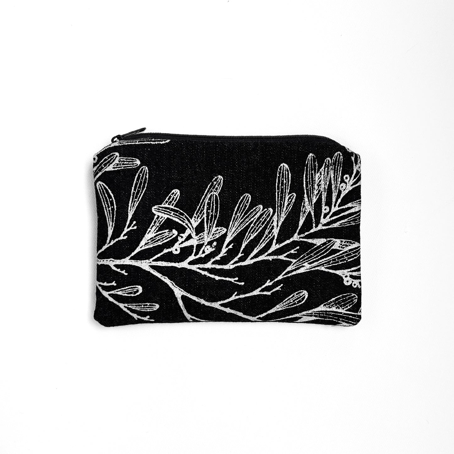 Hand printed Tasmanian blackwood large purse