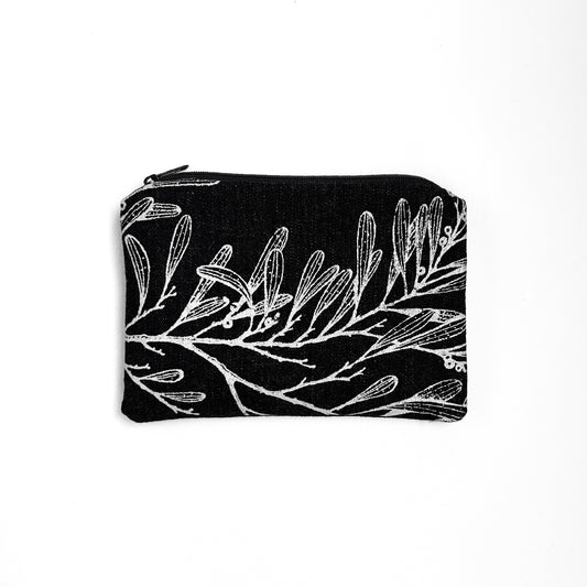 Hand printed Tasmanian blackwood large purse