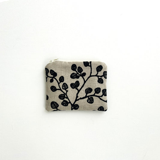 Hand printed fagus coin purse