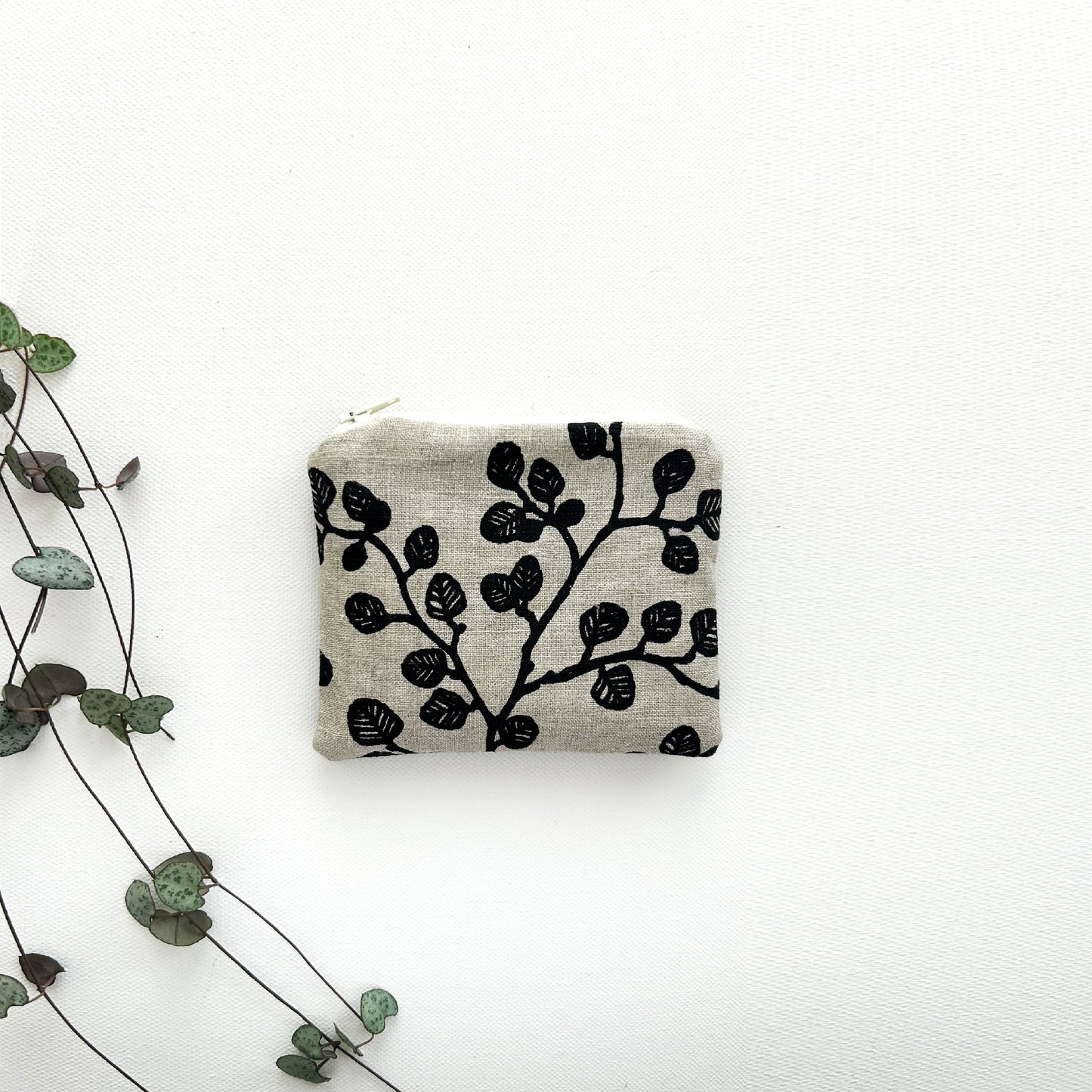 Hand printed fagus coin purse