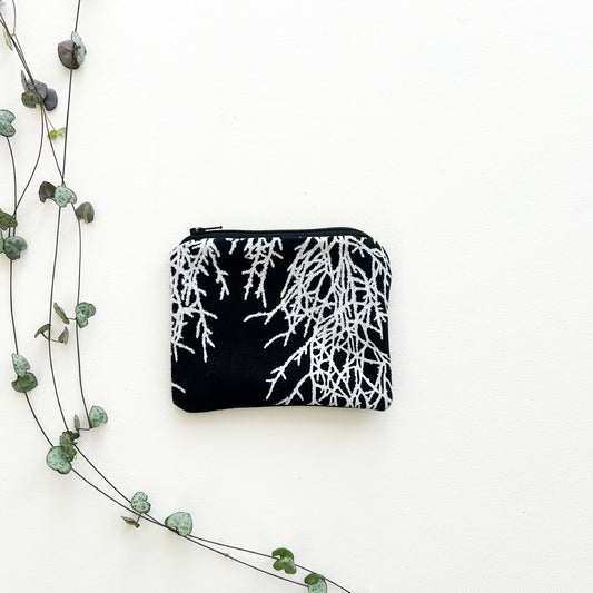 Hand printed Huon pine coin purse