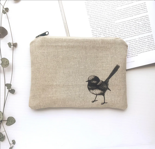 Fairy wren large purse