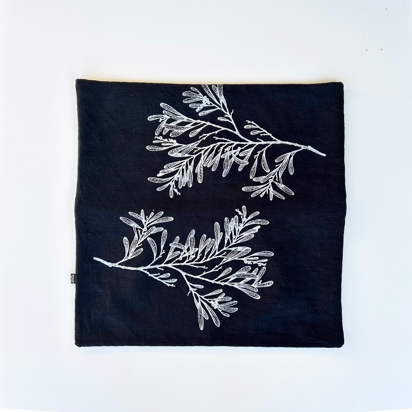 Hand printed ‘Tasmanian Blackwood’ cushion